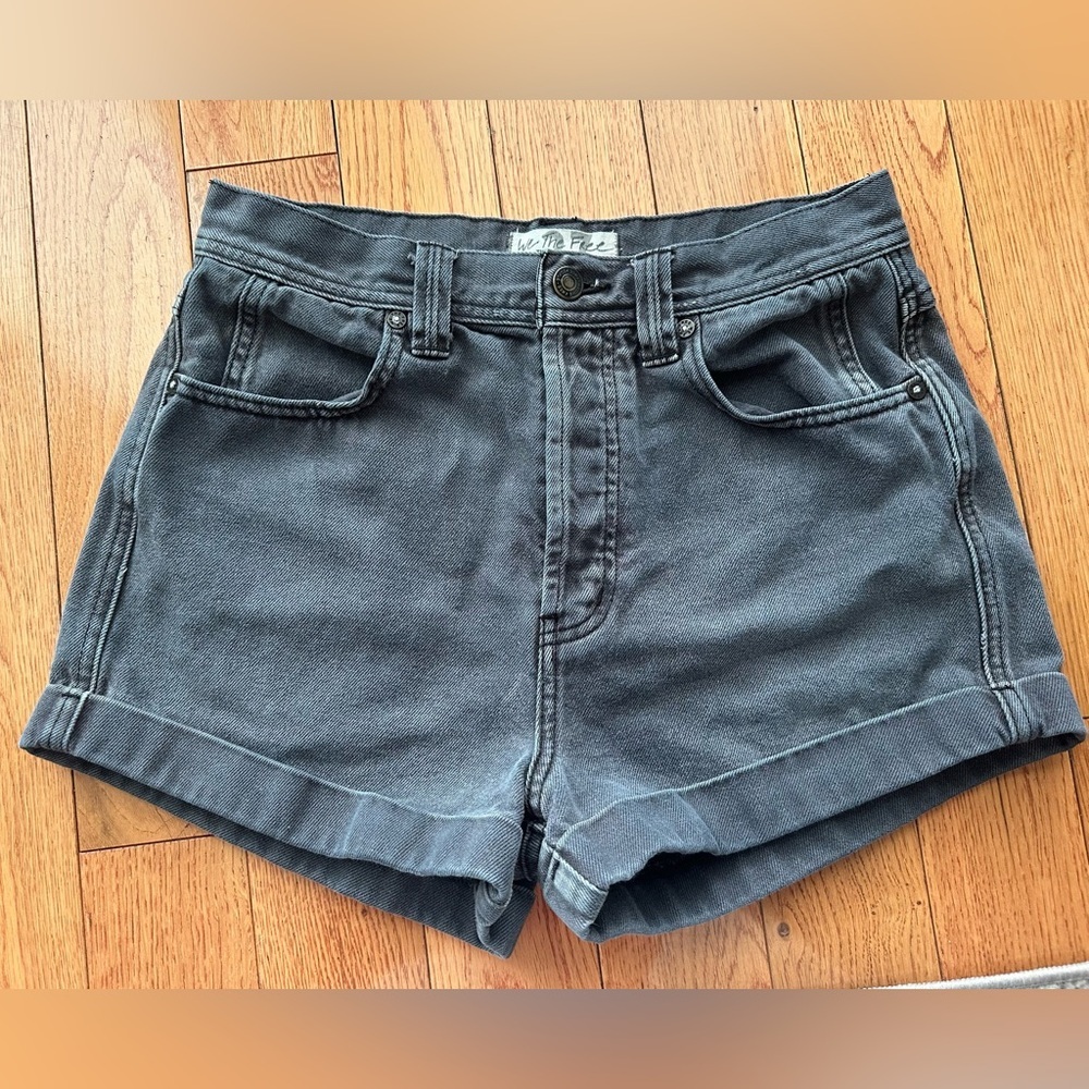We The Free Charcoal Jean Shorts